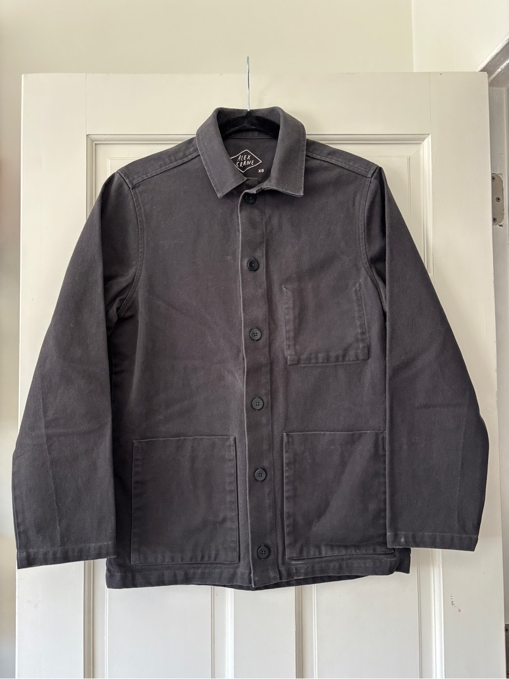 Alex Crane Black Cotton Kite Jacket